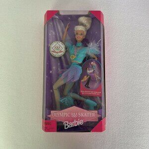 New Barbie USA Olympic Skater Barbie Doll 18501 Vintage 1997 Unopened
